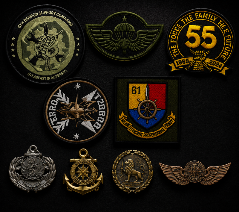Badges Pins and Patches